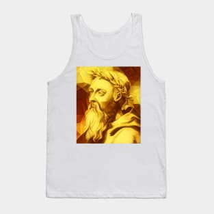 Heraclitus Golden Portrait | Heraclitus Artwork 8 Tank Top